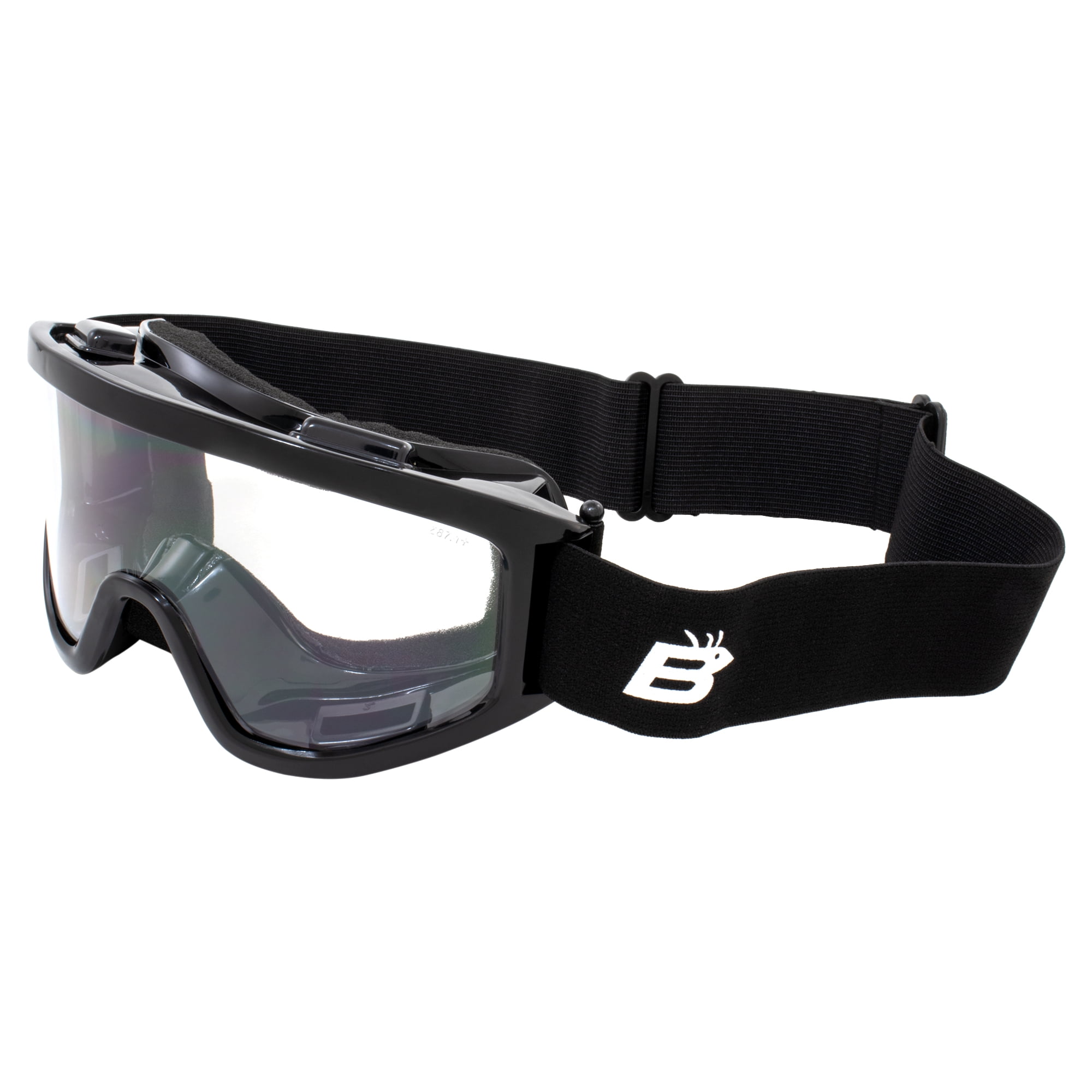 BLACK FRAME YOUTH TINTED GOGGLES MX MOTORCROSS OFFROAD KIDS GOGGLES EYE SAFETY 