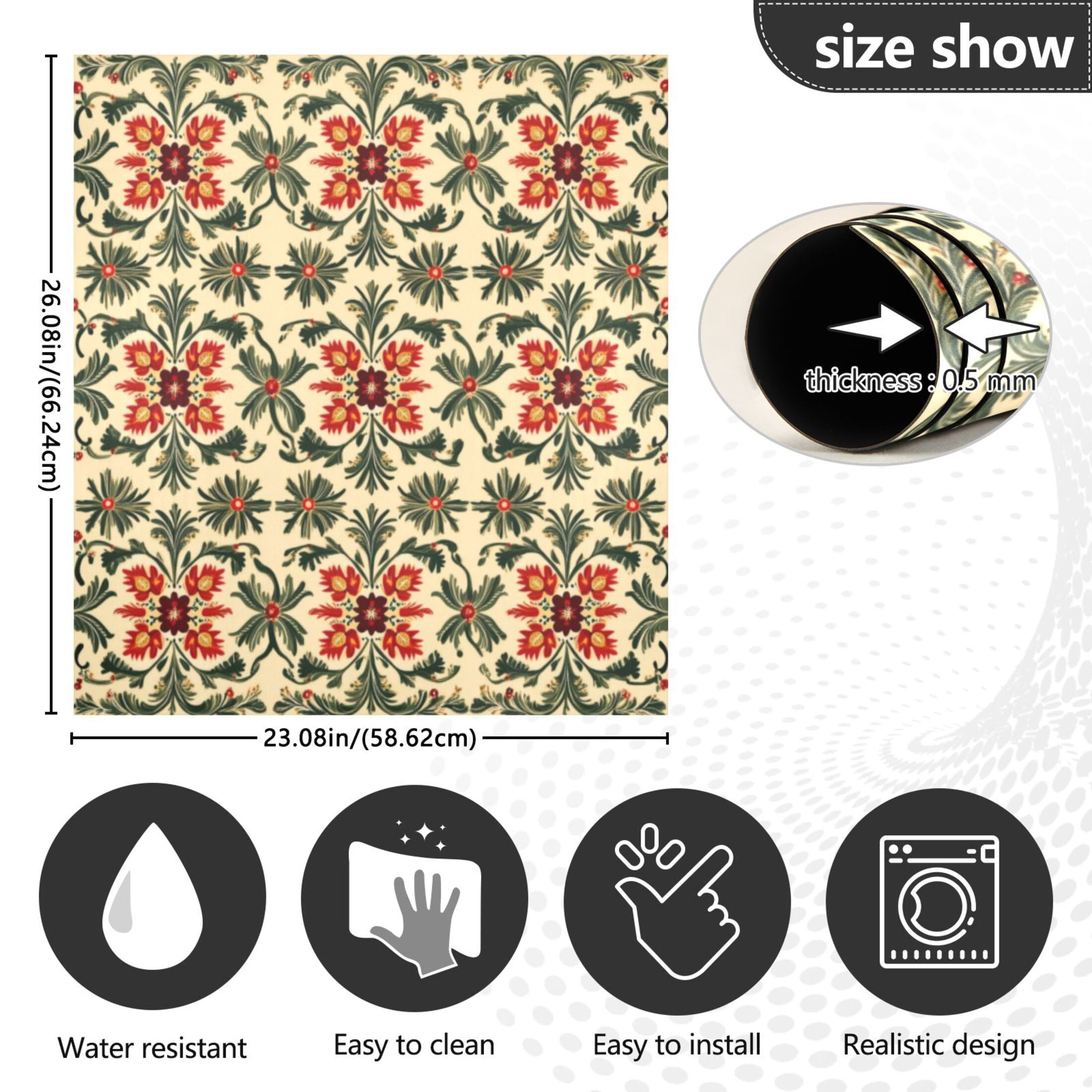 Dishwasher Magnetic Sticker 23x26 Inch Refrigerator Magnetic Sticker Washing Machine Magnetic Sticker Kitchen Panel Magnetic Sticker Home Decor Christmas Style Snowflakes