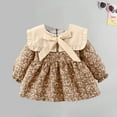 thumbnail image 4 of Wavsuf Flower Girls Dresses Long Sleeve Winter Fleece Yellow Dresses Size 3Y, 4 of 6