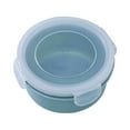 thumbnail image 2 of YIKA Tupperware Container Food Refrigerator Storage Box Plastic Mini Storage Box Round Small Lunch Box Kitchen Storage Sky Blue, 2 of 8