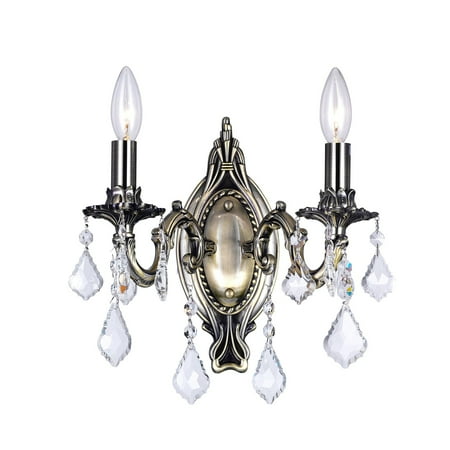 

Copper Grove Brass 2 Light Wall Sconce With Antique Brass Finish