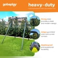 thumbnail image 3 of gobaplay Outdoor Swing Set Frame & gobaplay Boat Swing Platform Saucer, 3 of 10