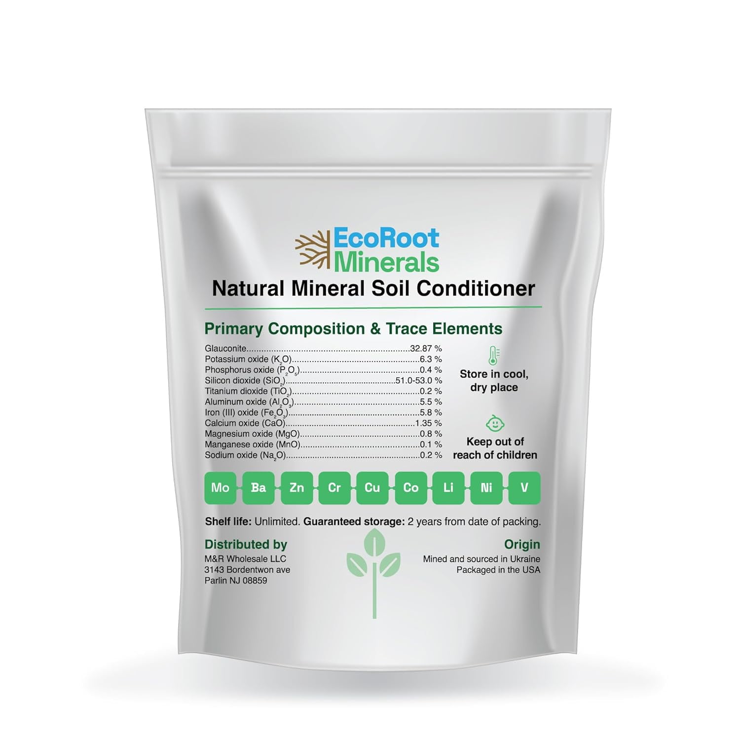Greensand Soil Conditioner – Organic Fertilizer Natural Amendment for Garden, Lawn & Plants – Boosts Structure & Moisture Retention – High in Potassium & Iron (5LB)