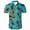 Pineapple Green, variant on Vicojack Mens Hawaiian Shirt 3D Print Casual Short Sleeve Button Down Graphic Aloha Dress Shirts