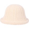 thumbnail image 2 of CoCopeaunts Bucket Hat for Women Sweet Solid Color Knit Hats Lambs Wool Brim Winter Warm Pot Hat Travel Photography Bucket Cap, 2 of 8