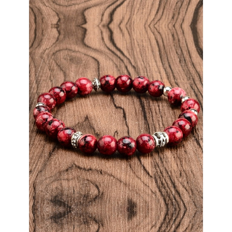 Red jade hotsell bead bracelet