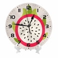 thumbnail image 2 of Zhmjortal Fruit Wall Clock Silent Non-Ticking Kitchen Desk Decor Clock Battery Operated Quartz Analog Round Clocks 10 in for Bedroom Bathroom Living Room, 2 of 7