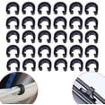 thumbnail image 1 of 30 Pcs Pinces à Vélo Noires, Pinces de Tuyau de Guidage pour Vélo de Route, 1 of 5