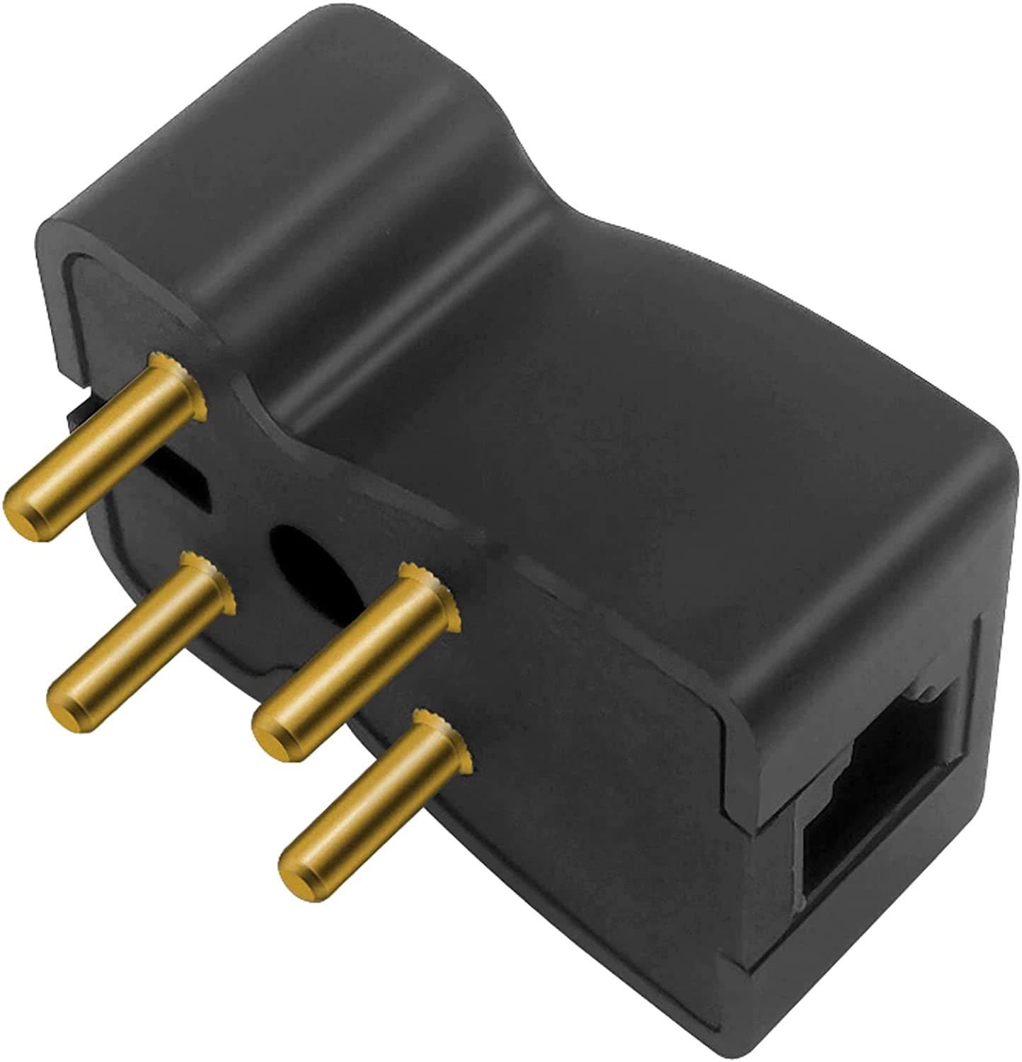 4 Prong Phone Jack Adapter Telephone Adapter Plug 4 Prong Male to RJ11