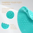 thumbnail image 2 of Alfombrilla grande para fregar pies para uso en la ducha, limpiador de pies de ducha para eliminar la piel muerta, alfombrilla masajeadora de pies para hombres y mujeres para calmar los pies, 2 of 5
