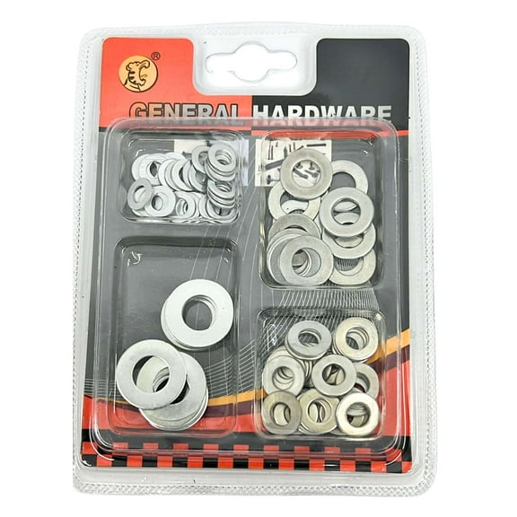 4 Sizes of Plain Flat Washers – Steel Gaskets