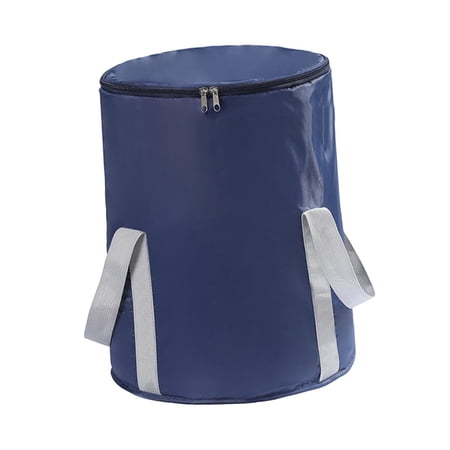 Dormitory Foot Bath Basin ,Thermal Insulation Camping Bucket ,Basin Water Container Foot Soaking Bucket, for Picnic Outgoing Travel Camping Dark blue