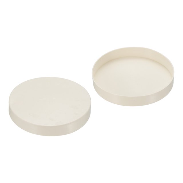 Unique Bargains Embouts de Tuyaux 114mm ID, 2 Pack Ronds pour Protection de Pipeline, Blanc