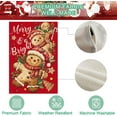 thumbnail image 6 of Christmas Gingerbread Man House Flag 28x40 Inch Double Sided Candy Cane Red Merry and Bright Holly Berries Large Garden Flag Winter Seasonal Holiday Yard Outdoor Outside Decoration, 6 of 6