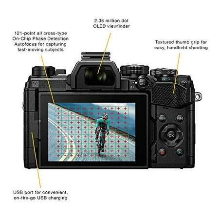 Olympus - OM-D E-M5 Mark III Mirrorless Camera (Body Only) - Black