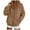 Khaki, variant on larppty Womens Fleece Jacket Fall Winter Full Zip Sherpa Coat with Hood（Black，S）