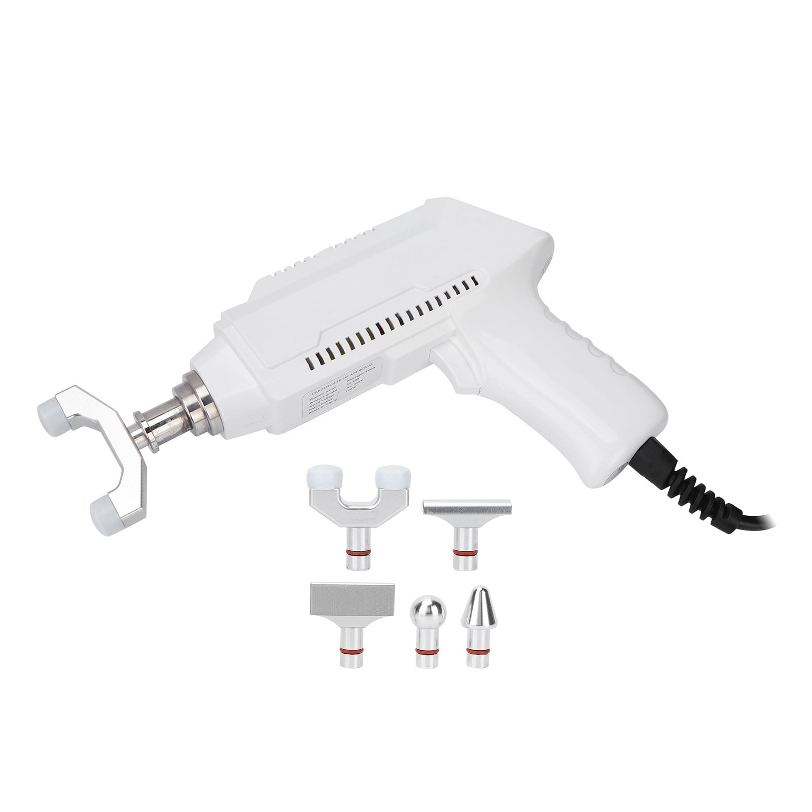 Electric Spine Massager Adjusting Corrector Gun Electric Spine Chiropractor WhiteUS Plug 110V