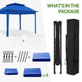 thumbnail image 6 of COOS BAY 11x11 Pop-up Instant Gazebo Tent with 4 Sidewalls Outdoor Canopy Shelter,Blue, 6 of 7