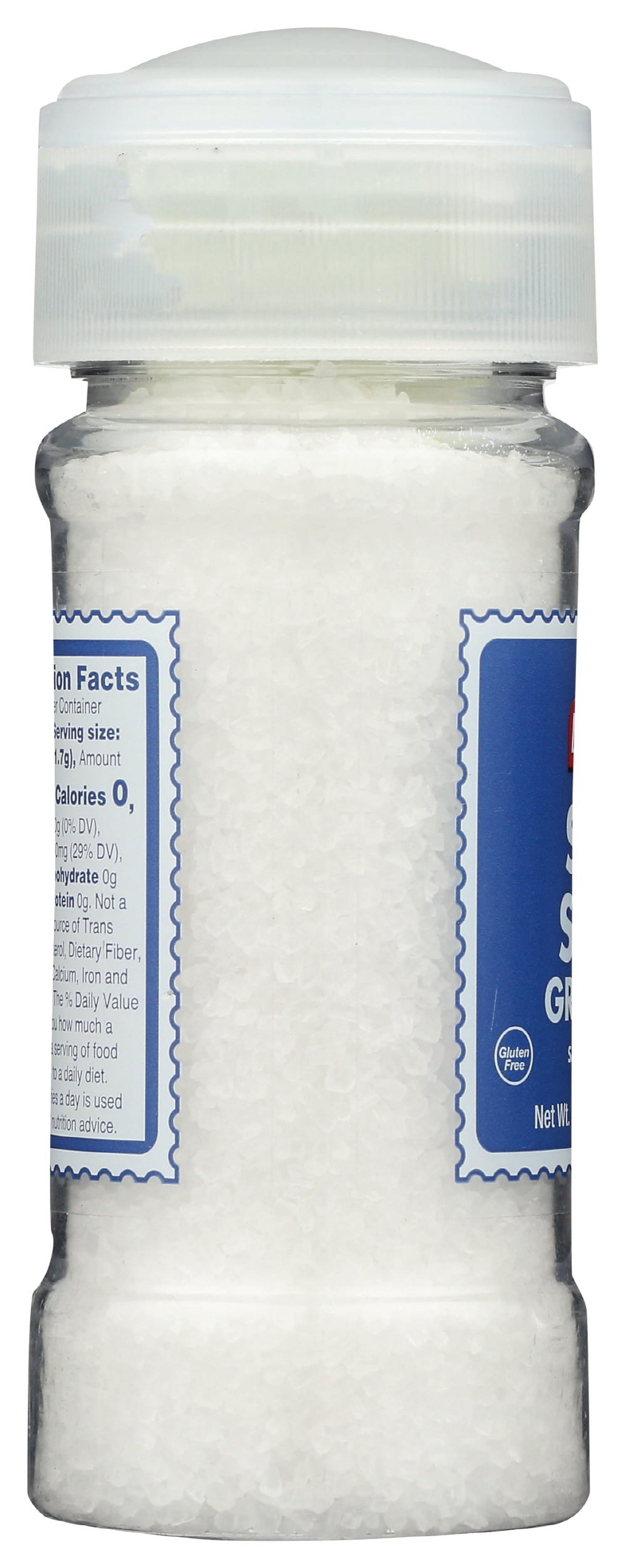 Pack of 8, Badia Sea Salt Grinder, 4.25 oz