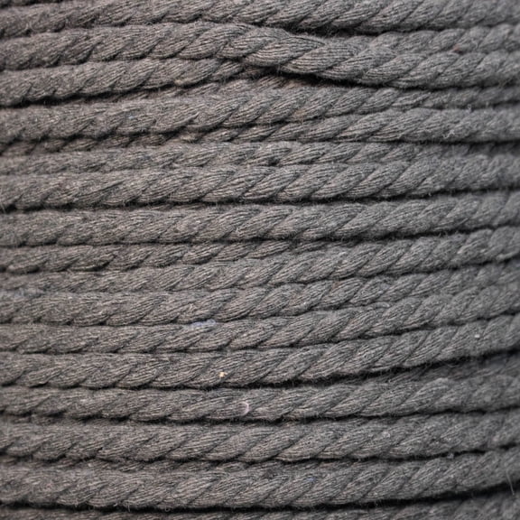 Super Soft 3 Strand Twisted Cotton Rope - Multiple Colors to Choose from in Various Diameters and Lengths