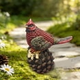 thumbnail image 4 of Resin Bird Statue Outdoor Tree Ornament,Weather Resistant Waterproof Material,Realistic Branch Integration Design,Vibrant Color Fade Proof,For Courtyard Garden Tree Fence Decor, 4 of 6