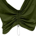 thumbnail image 5 of Built in Bra Tank Tops for Women BWASD Adjustabl Double Lined Casual Sleeveless Top Padded Shelf Bra Camisole Workout Outdoor Sport Tops Summer S-XXL Army Green, 5 of 6