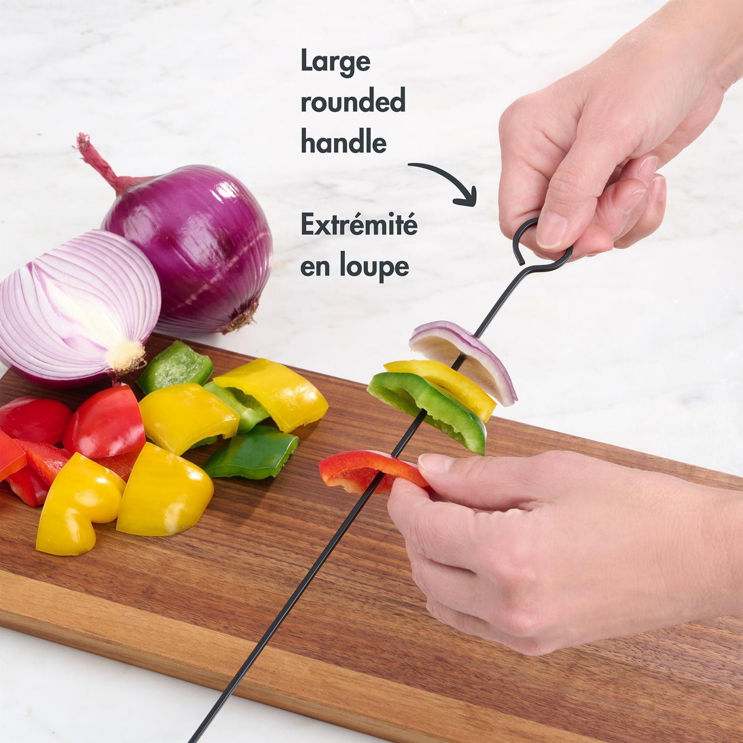 Mainstays paquet de 4 Brochettes pour BBQ, Noir Longueur - 30 cm/15 in