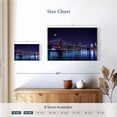 thumbnail image 4 of Elephant Stock Brooklyn Bridge Glow Wall Art - Horizontal Canvas Wall Art - Living Room Wall Decor - Architecture Canvas - Black And Blue Decor - 12" x 8", 4 of 8