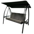 thumbnail image 2 of Deluxe three-seater swing with cushions and sides table, 2 of 3