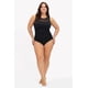 thumbnail image 1 of Traje de baño con detalle de mesh Roman Fashion /Tallas Extras, W-12 (Negro) negro 40, 1 of 6