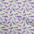 thumbnail image 1 of oneOone Cotton Poplin Purple Fabric Asian Japanese Koi Fish With Wave Sewing Fabric By The Yard Printed Diy Clothing Sewing Supplies 56 Inch Wide, 1 of 4