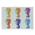 thumbnail image 1 of Animal Cutting Board, Seahorse Diving Swimming Unique Young Happy Mascot Maritime Art Design Print, Decorative Tempered Glass Cutting and Serving Board, Small Size, Multicolor, by Ambesonne, 1 of 1