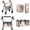 Dreamy Cat Rose Butterfly, variant on COEQINE Rollator Walker Seat & Backrest Rollbar Covers Set with Storage Basket 3 Pieces Set, Soft Removable Protective Cover for Women Men Elderly, Forest Deer Butterfly