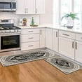 thumbnail image 5 of Boho Style Kitchen Rugs and Mats Set of 2, Country Rustic Farmhouse Kitchen Rugs, Non-Slip Washable Kitchen Mat for Front Sink Bohemian Farmhouse Kitchen Decor17x30+17x47Inch, 5 of 6