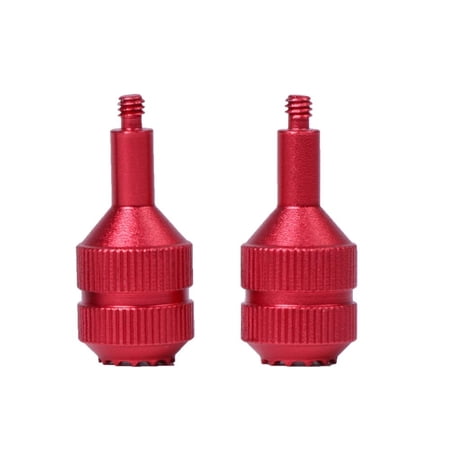 2Pcs New Aluminum Alloy Drone Light Weight Remote Controller Thumb Sticks Joysticks Rocker RED
