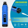thumbnail image 5 of Dog Nail Grinder with LED Light & 3-Speed USB Rechargeable Cordless Electric Pet Nail Trimmer Powerful & Safe Nail Clippers File Painless Paw Grooming Tool for Dogs and Cats, 5 of 8