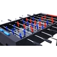 thumbnail image 4 of 54-Inch Hurricane Foosball Table for Family Game Rooms with Light Cherry Finish, Analog Scoring and Free Accessories black, 4 of 4