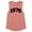 Desert Pink, variant on 1976 College Style Women's Muscle Tank Large White