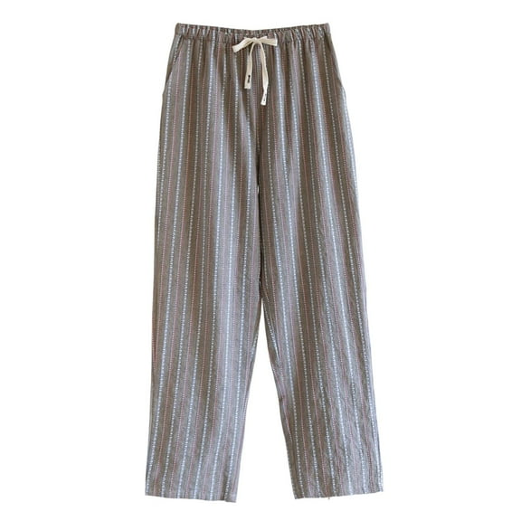 HBGVBA Pajamas Pants for Men,Mens Soft Sleep Pants,Men's Solid Color Lightweight Elastic Waist Breathable Sleep Daily Home Pants
