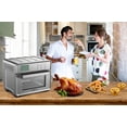 thumbnail image 7 of Euroto Air Fry Oven, 26.8 Quart  24 in 1 Function 360 Air Circulation, Bake, Broil, Toast, Air Fry, Air Roast, Digital Toaster, True Surround Convection, Includes Recipe Book, 1800 Watts, Steel Finish, 7 of 7