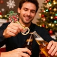 thumbnail image 4 of Elainilye Christmas Themed Gold Bottle Opener for Beer Creative Holiday Gift Parties and Celebrations, 4 of 7