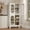 White, variant on Erosoei 61" Metal Kitchen Pantry Storage Cabinet with 4 Acrylic Doors and 4 Adjustable Shelves