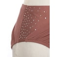 thumbnail image 6 of Xnihocha Women's Lyrical Dance Outfit One Shoulder Crop Top with Skirted Leotard Dancewear Dusty Pink L, 6 of 7