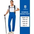 thumbnail image 3 of Little Donkey Andy Women's Convertible Hiking Pants Zip-Off Quick Dry Stretch Pants Travel Camping Fishing Chinese Cymbidium XL Blue, 3 of 4