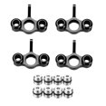 thumbnail image 1 of Piezas de repuesto de coche modelo RC, soportes de cubo de dirección con tuercas de tornillo para camión JLB Racing CHEETAH 4WD 1/10 Negro Baoblaze buje del nudillo de la dirección del coche rc, 1 of 7