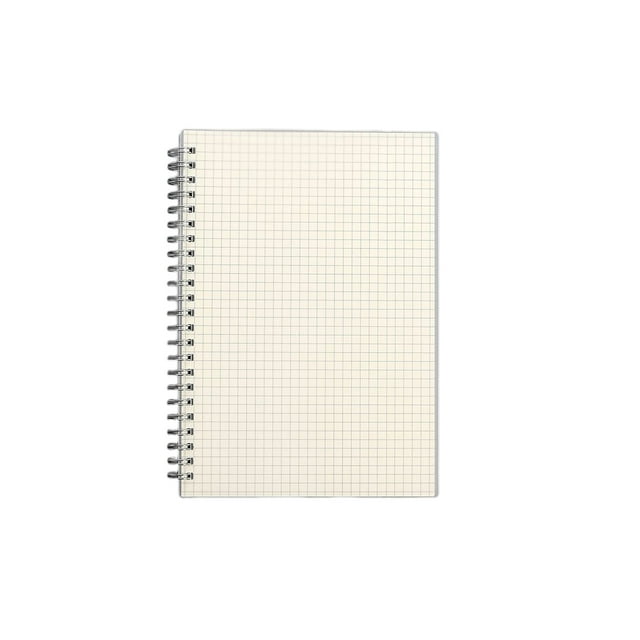 ziyahi Transparent Loose Leaf Binder Notebook Student Sketchbook Diary Weekly Journal Writing Notebooks Stationery Office Supply A6 Horizontal Line 15x12cm A5 Grid Page 21x15.2xm