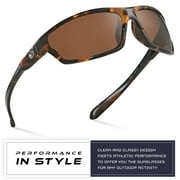 Polarized Wrap Around Sports Sunglasses for Men Women Driving Fishing Running Cycling Sun Glasses
