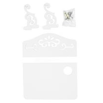 Niceauty 1Pc White Wall Mount Router Storage Rack Strong Holder for Home