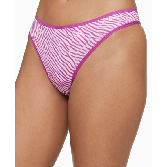 Calvin Klein Women's Cotton Form Thong Underwear, X-Small