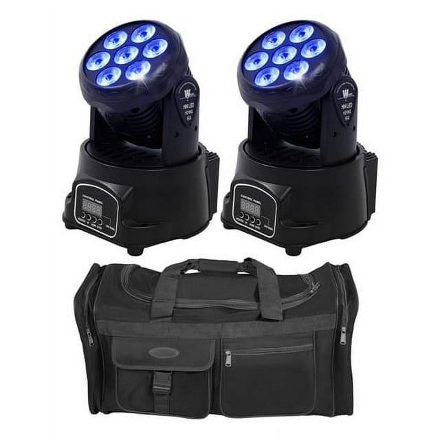 Cabeza Movil Robotica Audiotek 7 Leds 2 Piezas